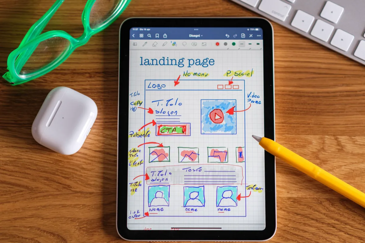 Processo de design mobile-first com wireframes em vários dispositivos
